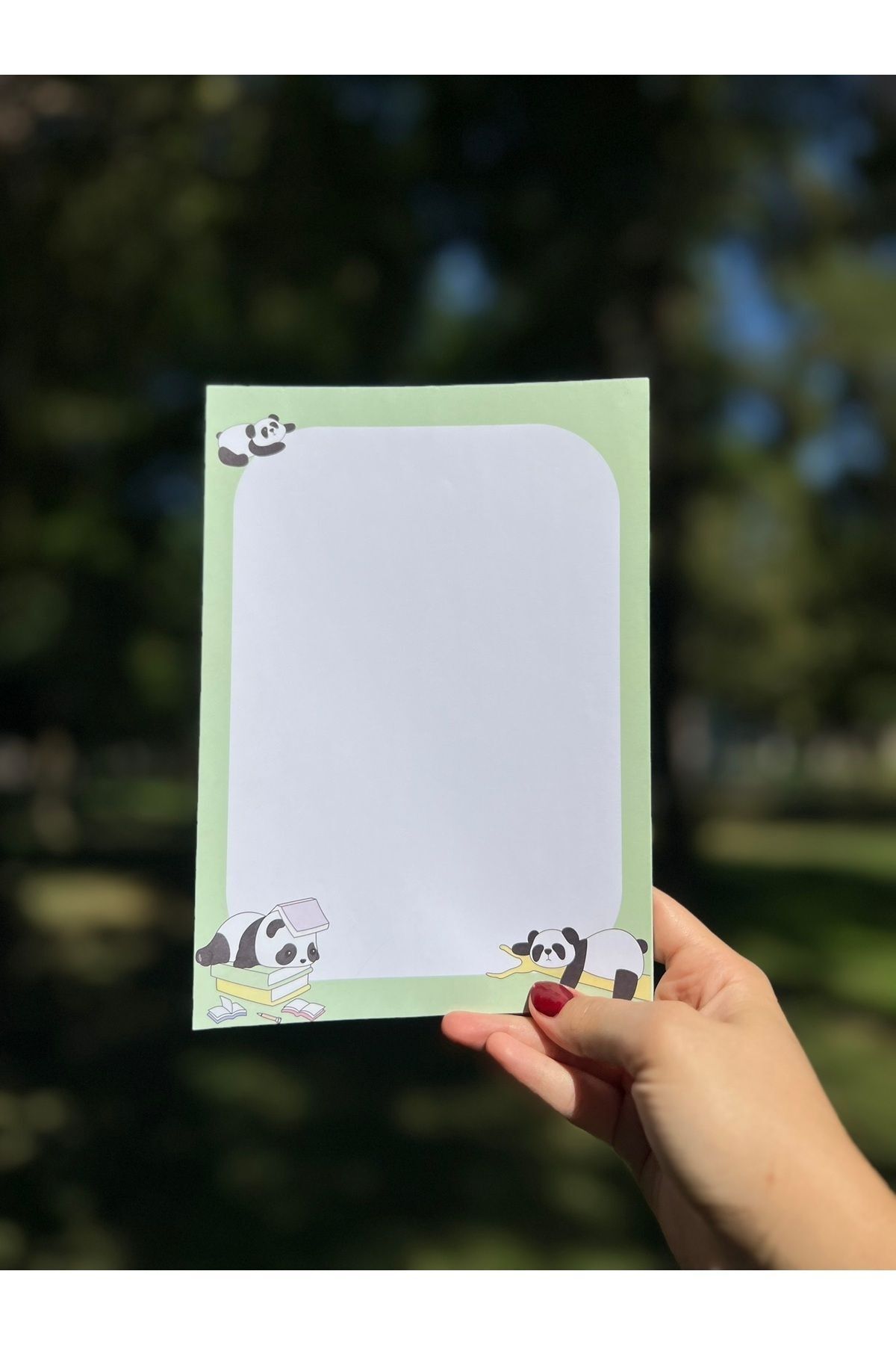 Mirya Notes-A5 Panda Patterned Notepad - Notepad 3