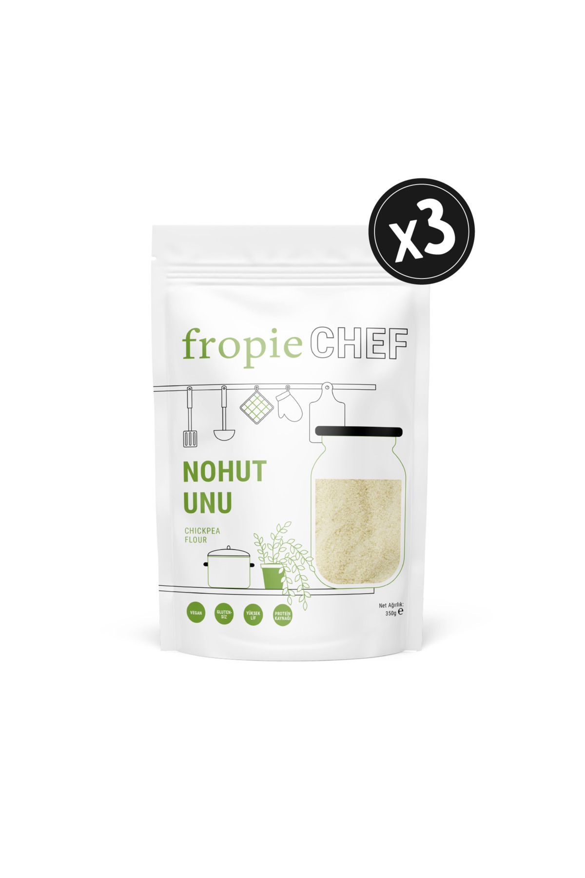 FROPİE Fropie Chef Nohut Unu 350 gr x3