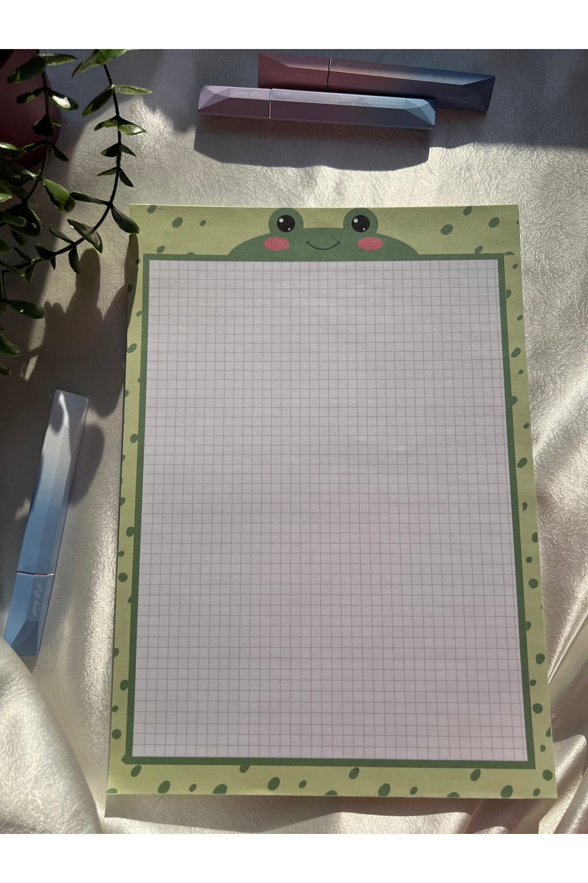 Mirya Notes-A4 Frog Patterned Memo Pad - Notepad 4