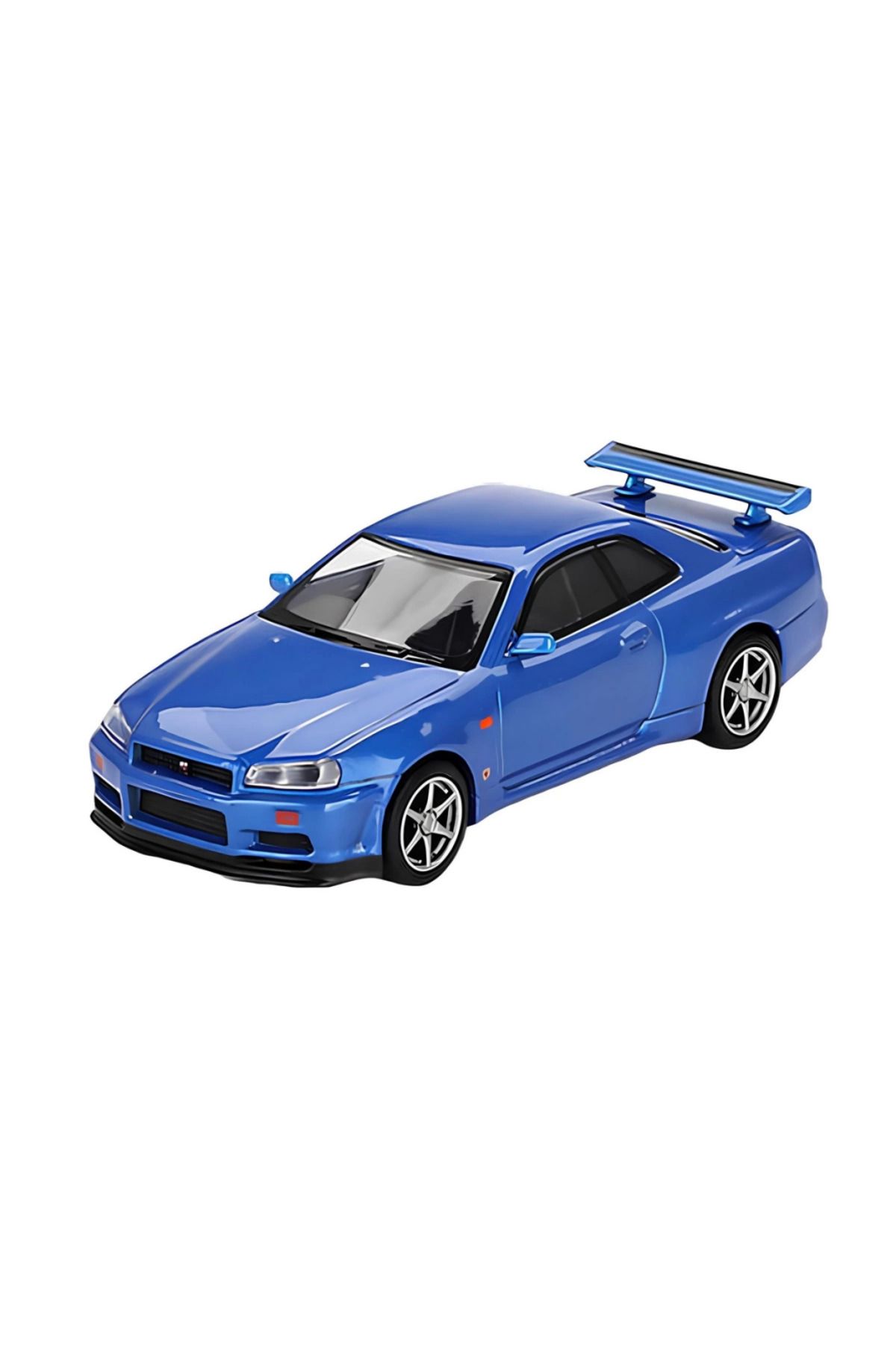 MLS HOME Nessiworld Mini GT 1/64 Nissan Skyline GT-R (R34) V-Spec Bayside Blue