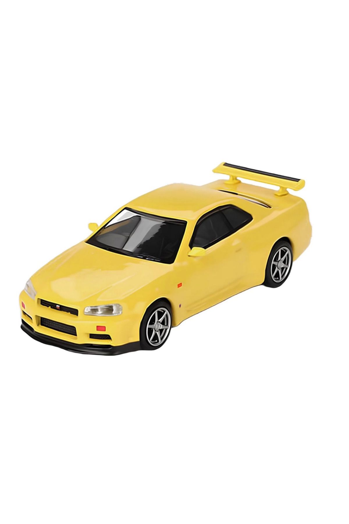 MLS HOME Nessiworld Mini GT 1/64 Nissan Skyline GT-R (R34) V-Spec Lightning Yellow