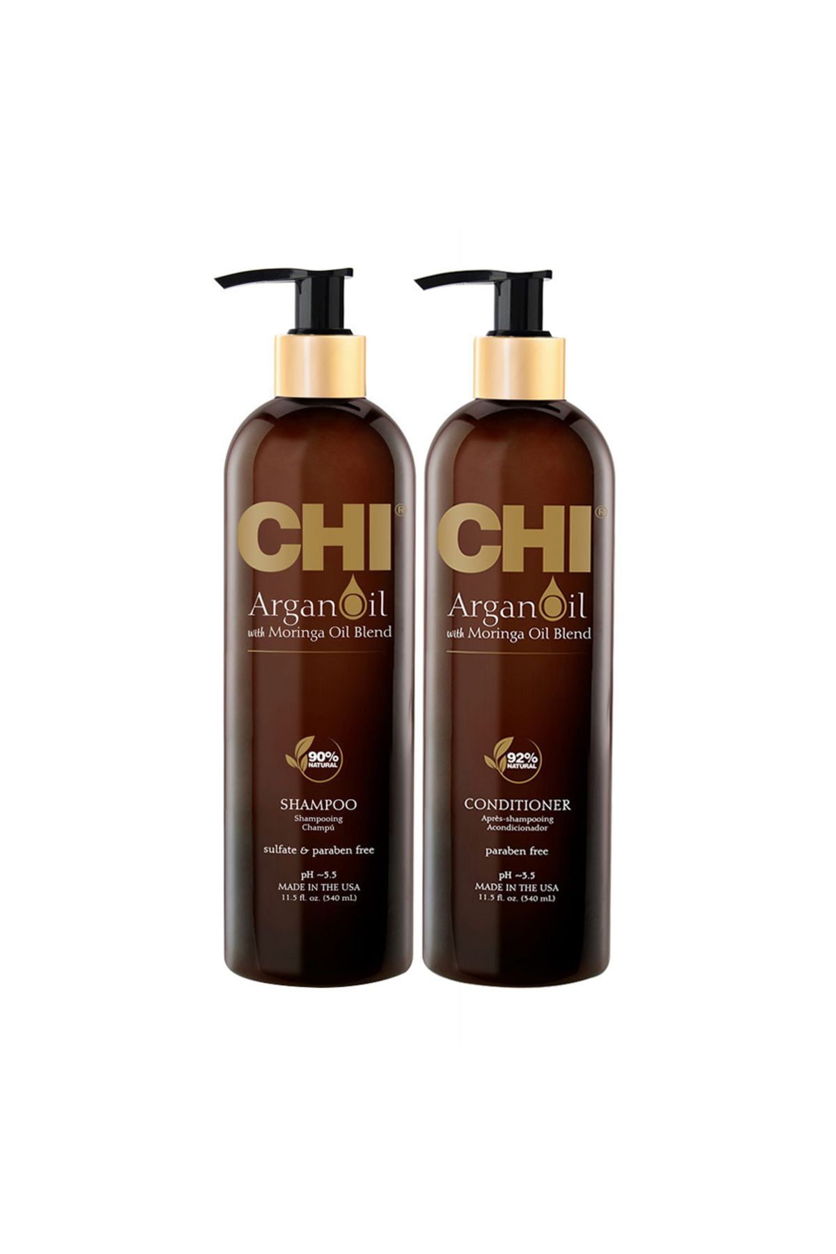 Chi Argan Plus Moringa Oil Şampuan ve Krem Seti 2x340ml