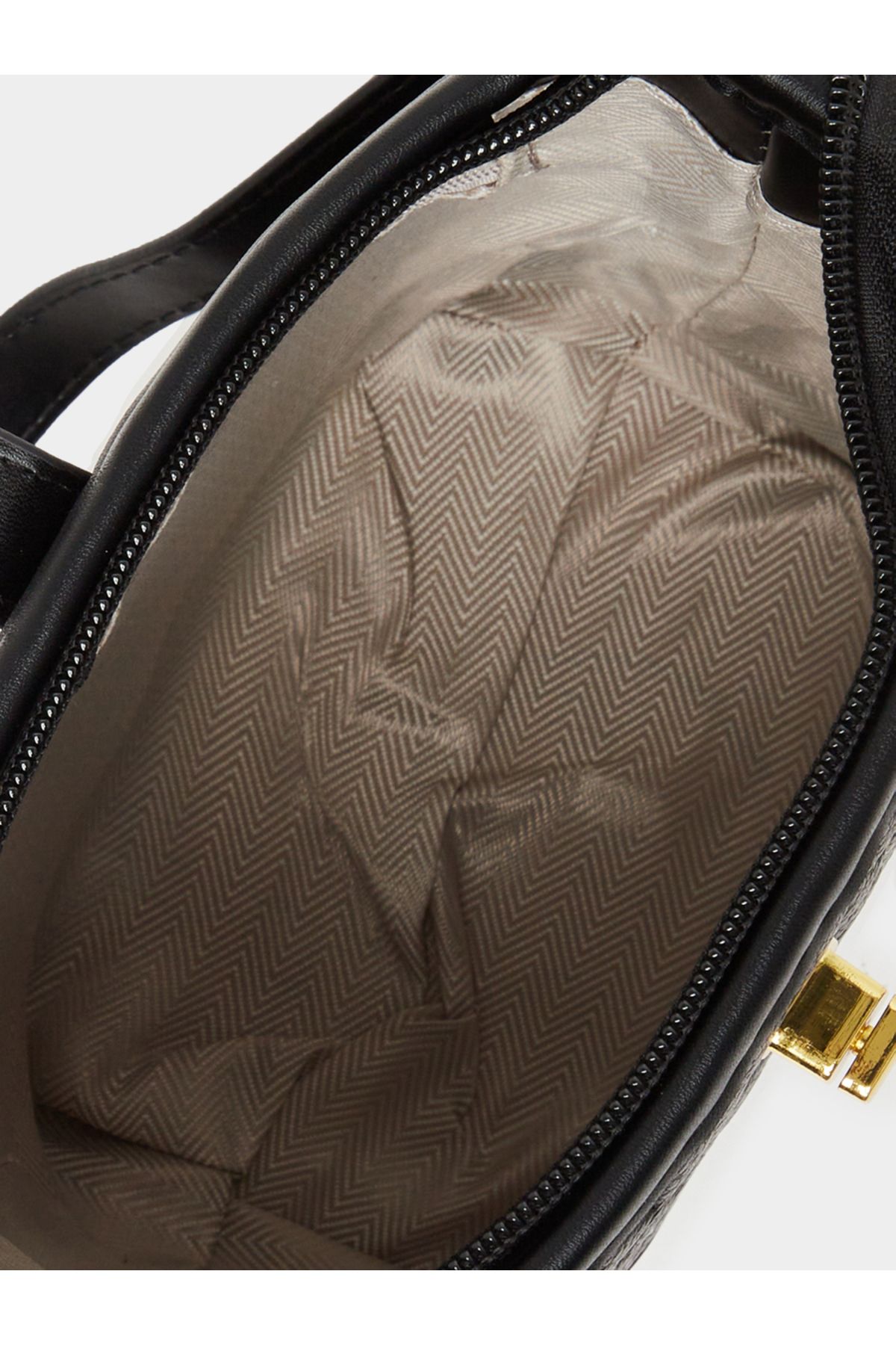 Styli-Textured Bucket Bag with Charm Accent 6