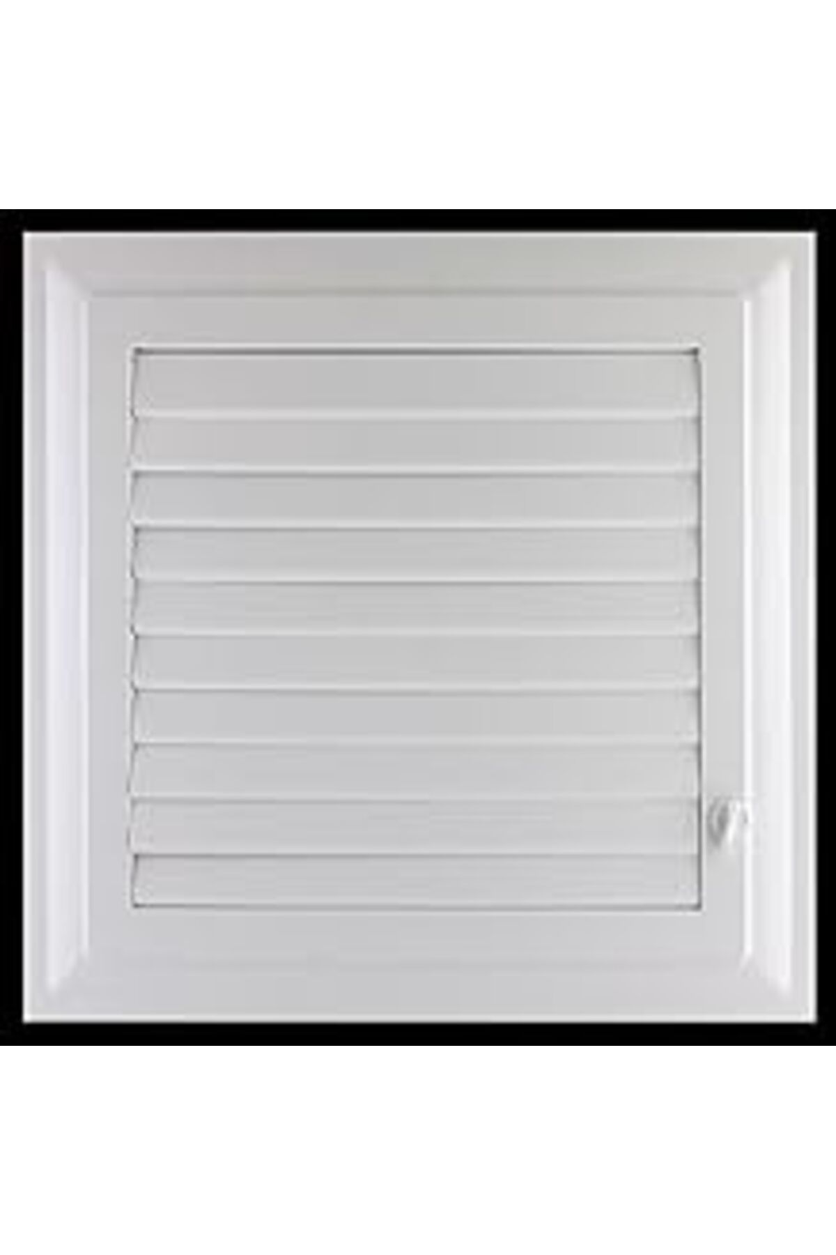 Hepta Collection Badem10 Menfez Banyo Wc Tuvalet Havalandırma Plastik Panjur Beyaz 35x35 Cm