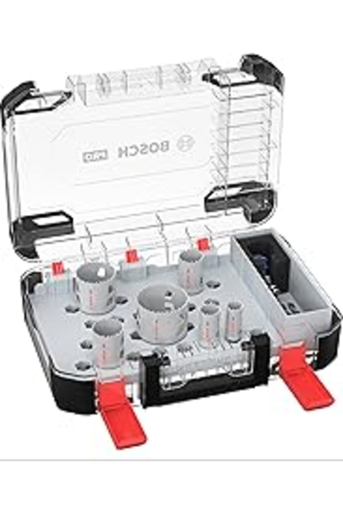 Genel Markalar Bosch 9 X Pro Multi Material Power Change Plus Delik Açma Testeresi Seti, Şeffaf Kılıf (Yumuşak Ahş