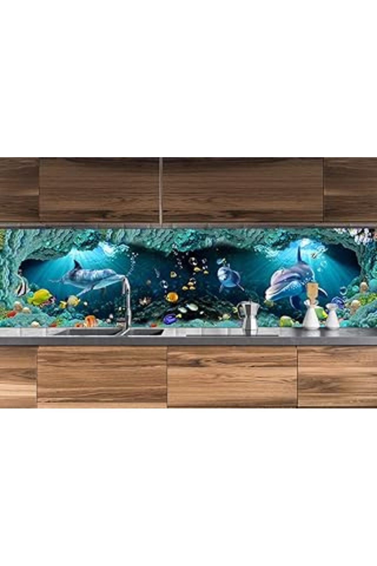 Mu Art Ahşap Naz Konsept Fayans Kaplama Stickerları 500X65 Cm