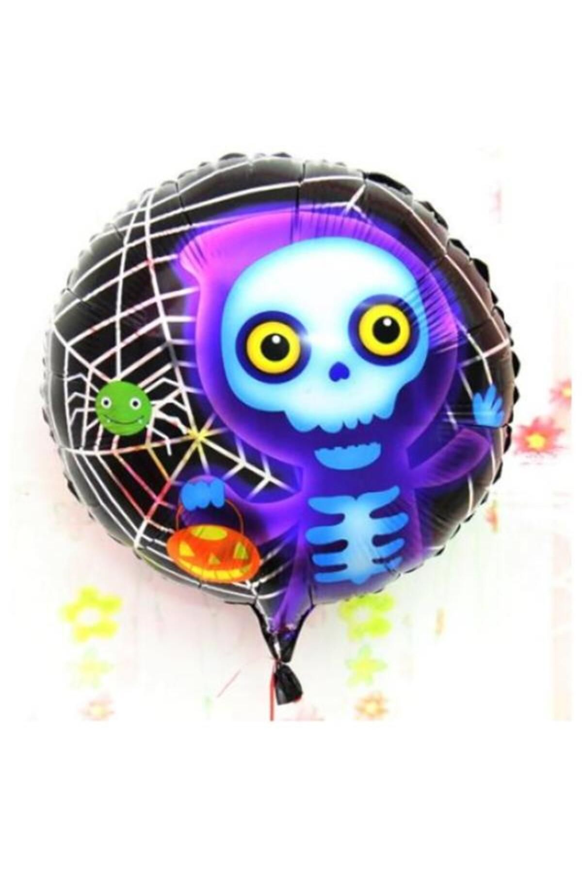 TTT Halloween İskelet Hayalet Folyo Balon 18 İnç