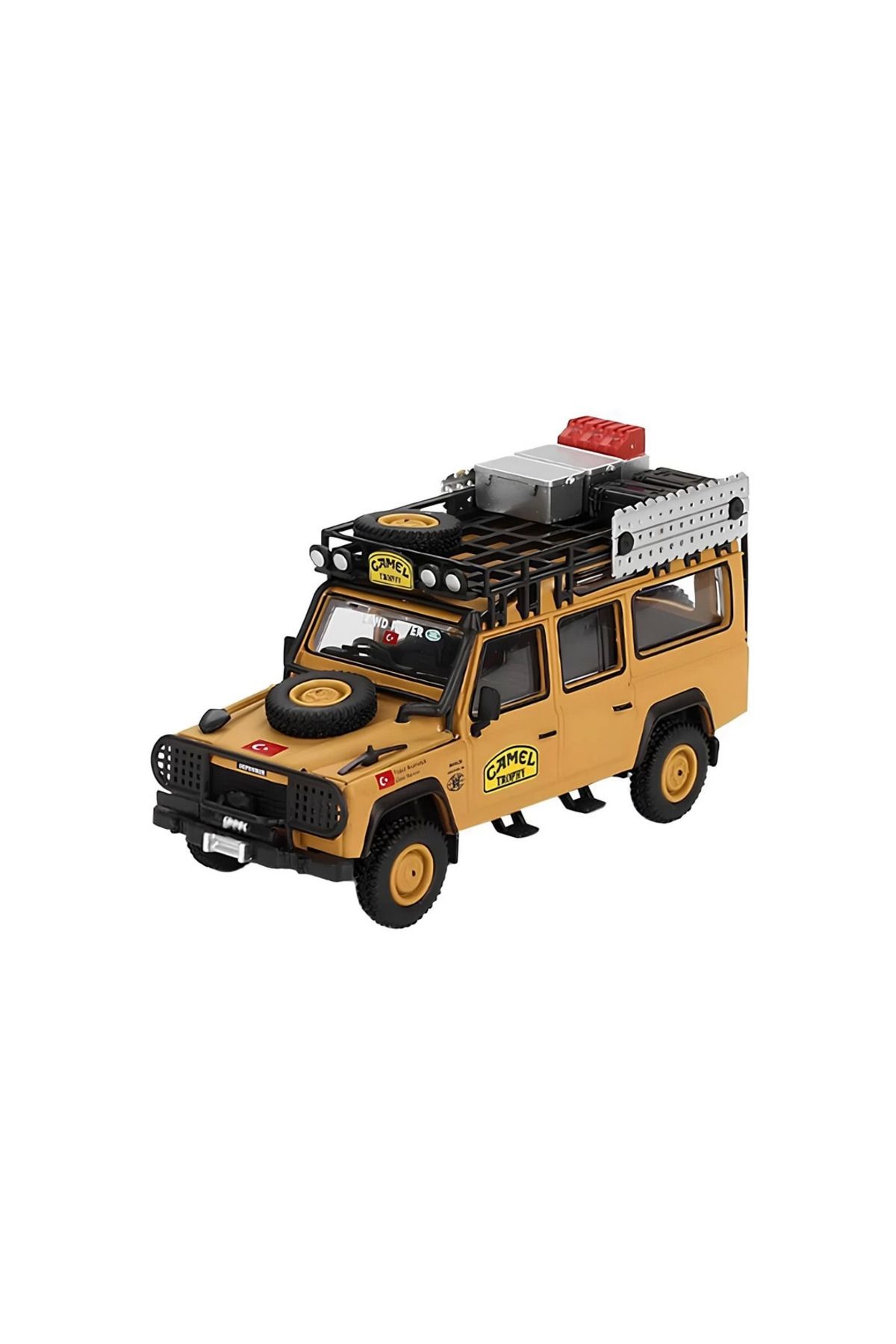 TOYFEST Mini Gt 1/64 Land Rover Defender 110 1989 Camel Trophy Turkey