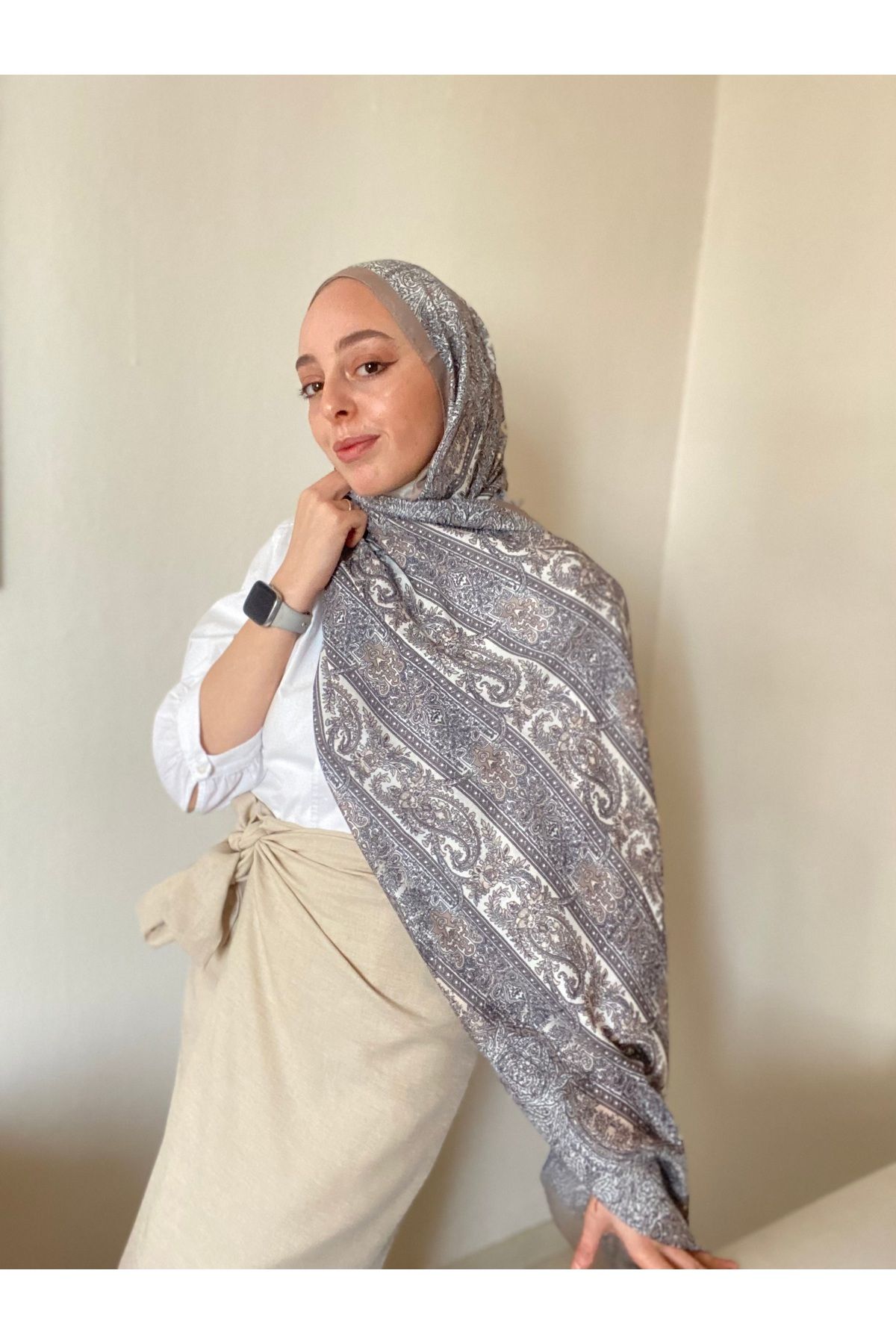 lushal scarfs Retro etnik desen şal