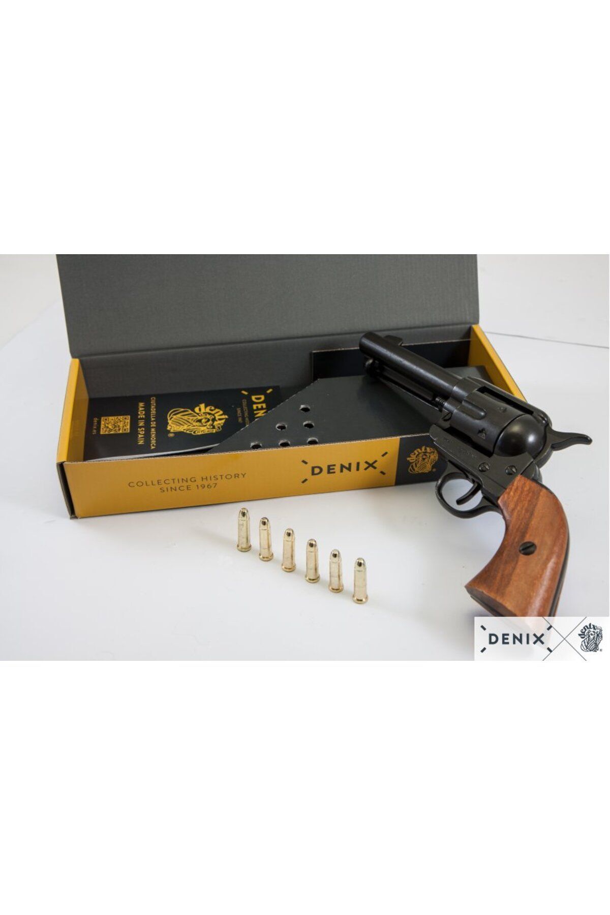 ITSOLD Denix Colt 45 Peacemaker Koleksiyonluk 6 Mermili Metal Obje - ABD 1873