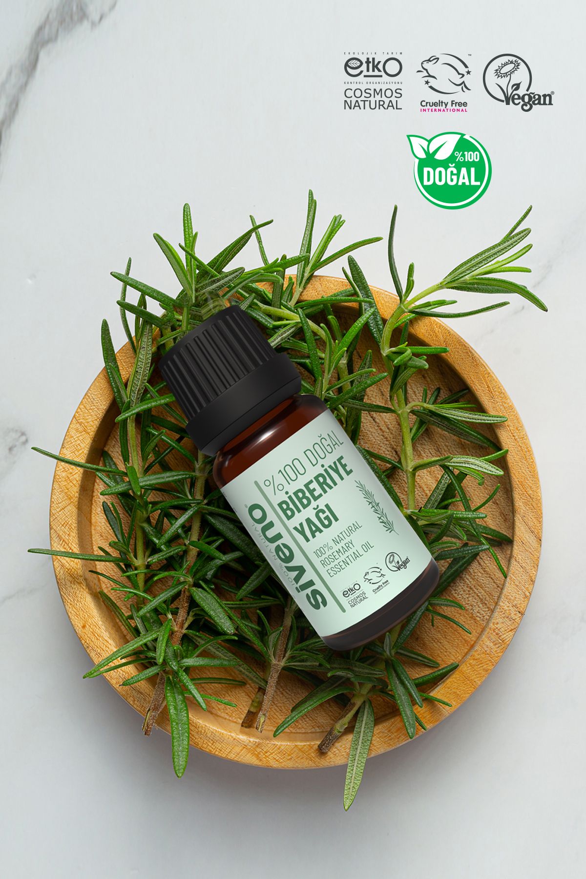 روغن مراقبتی 100 ٪ اسانس طبیعی رزماری 10 میل Siveno