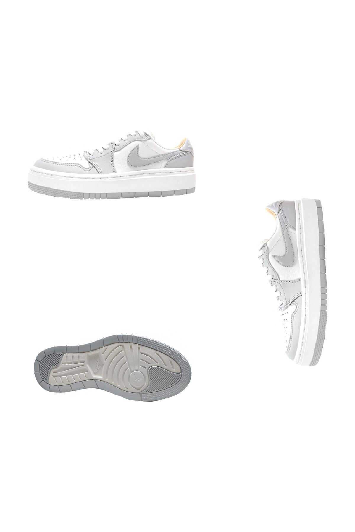 Nike-Wolf Grey/White Wmns 1 Elevate Low dla kobiet/dziewcząt 3