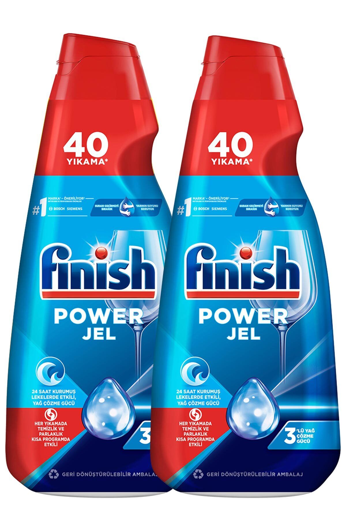Finish-All in One 2X1000 ml Concentrated Gel Dishwasher Detergent 2