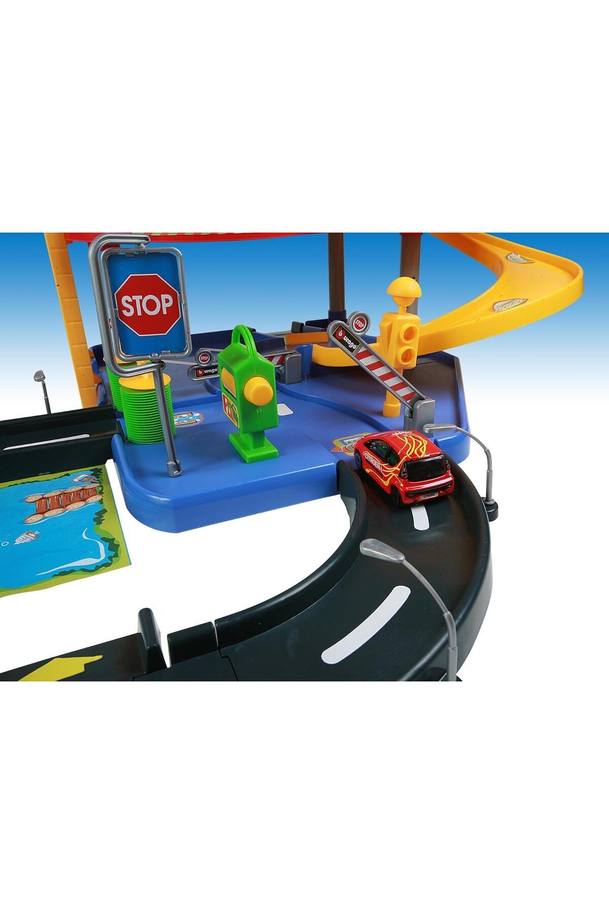 BBURAGO-1/43 Street Fire - Parking Playset 13