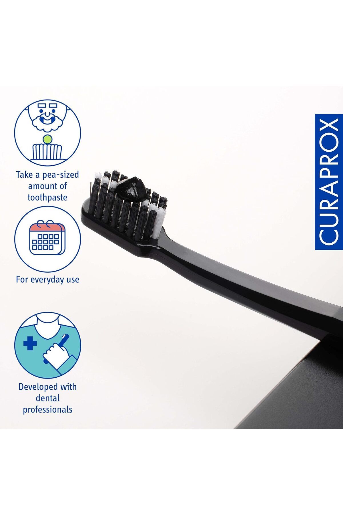 Curaprox-Black Is White, Activated Charcoal Whitening Toothpaste 90ml 12