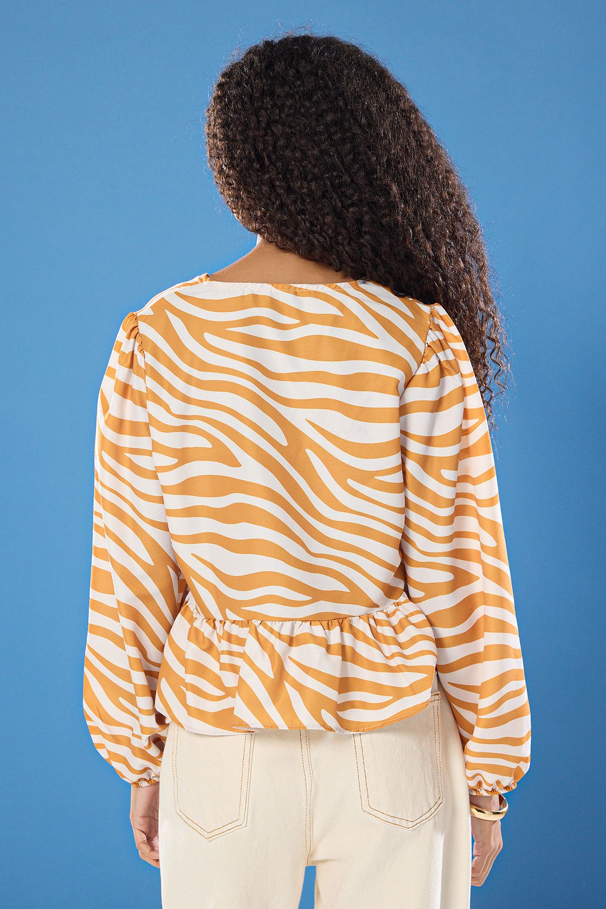 Trendyol Collection-Yellow Animal Zebra Pattern Binding Computer Notebook Calculator Yuxu Pirate 4