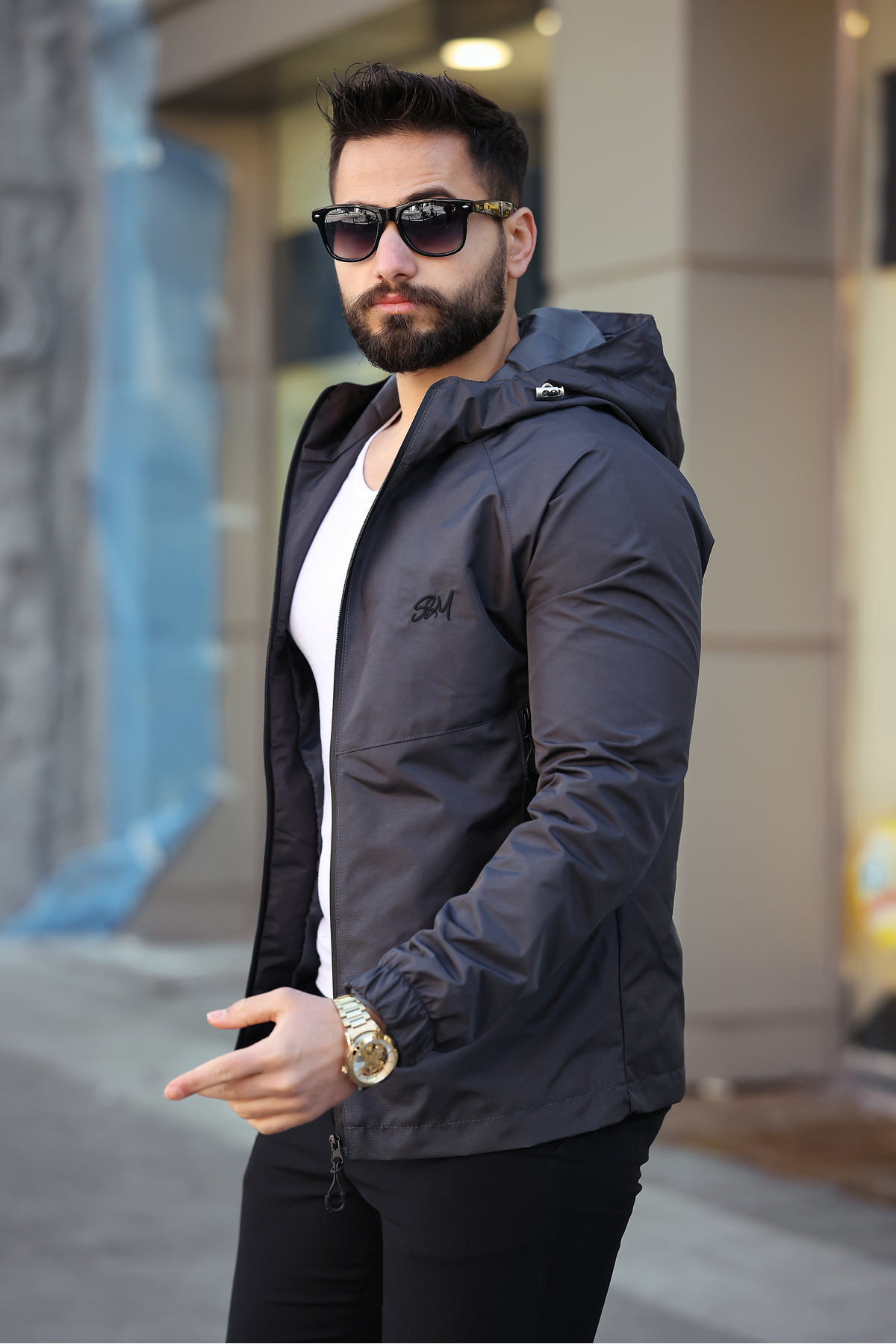 S&M CLOTHİNG  Yeni Sezon Su &rüzgar Geçirmez Yağmurluk Mevsimlik Ceket - Görsel 2