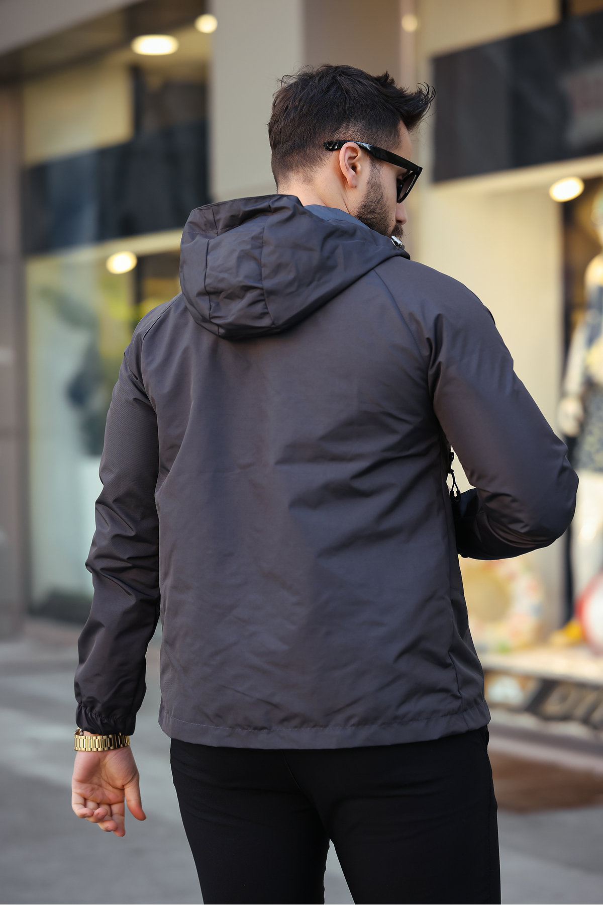 S&M CLOTHİNG  Yeni Sezon Su &rüzgar Geçirmez Yağmurluk Mevsimlik Ceket - Görsel 4