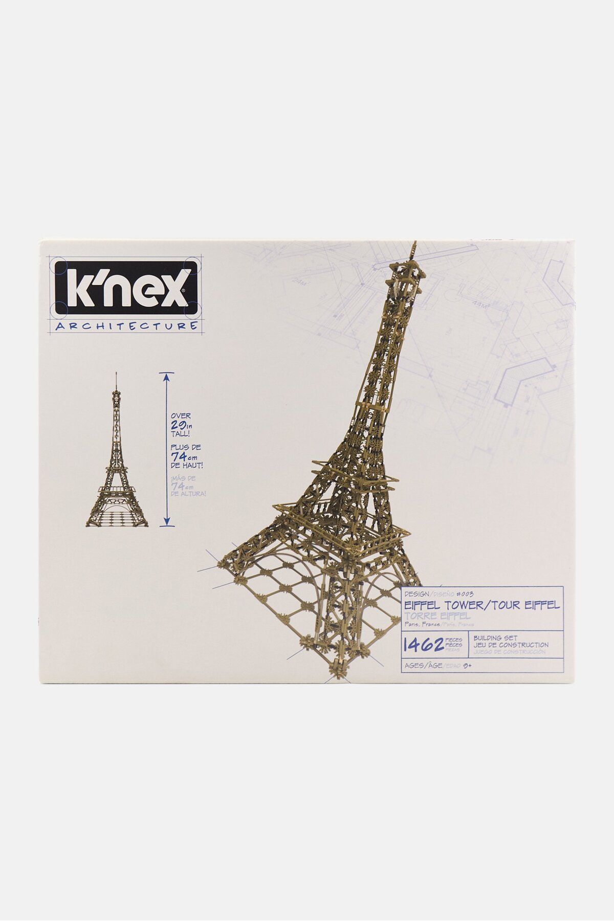 K'nex-Architecture Eiffel Tower Building Set 1462 Piece Grey 2