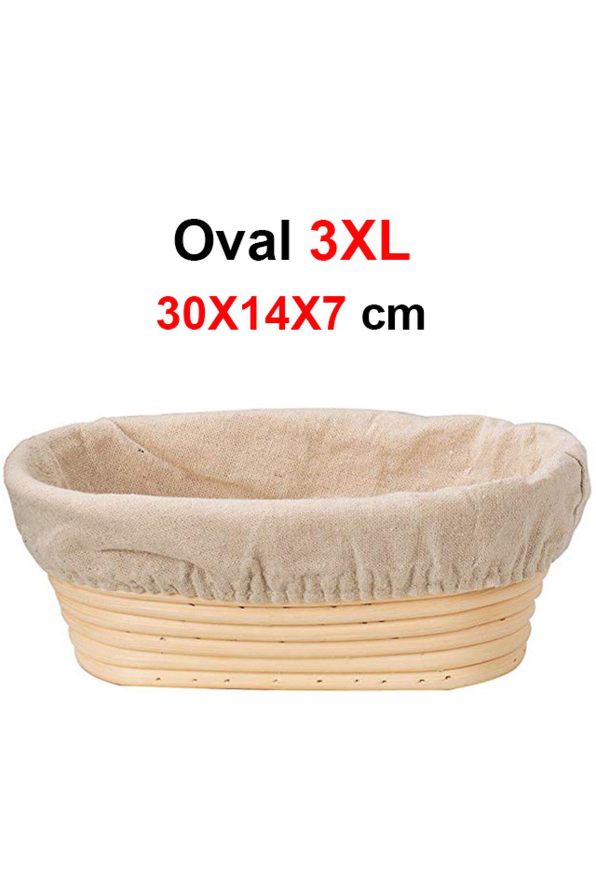 Choice-Oval 30x14x7 Upors Rattan Bread Proofing Basket Natural Oval Rattan Wicker Dough Fermentation Sourdo 1