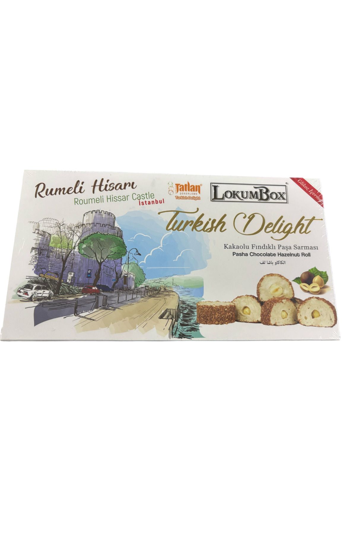 LokumBox TATLAN LOKUM 330 GR KAKAOLU FINDIKLI SARMA