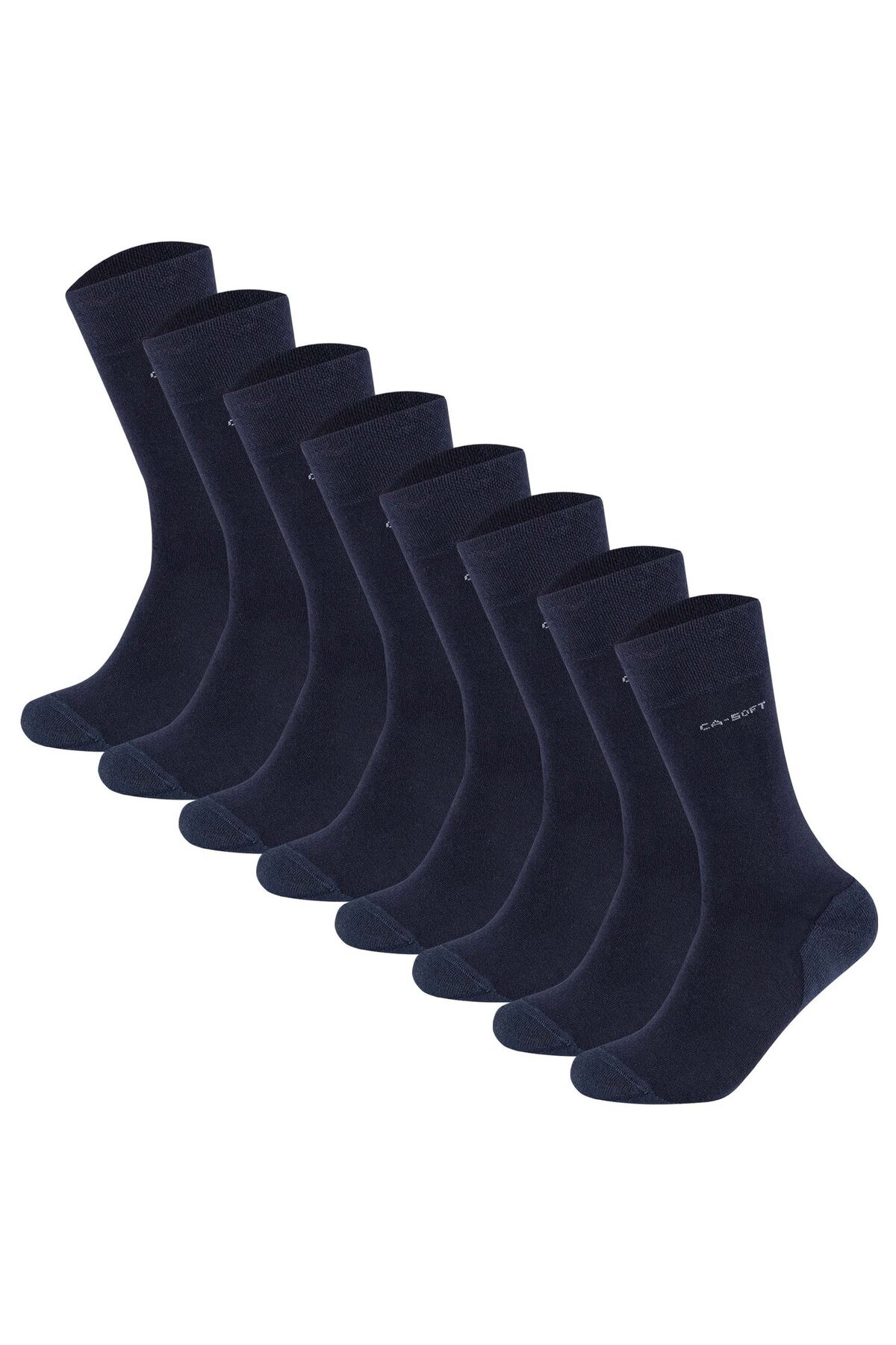 camano-Unisex Socken - Walk Socks, einfarbig, 8er Pack 1