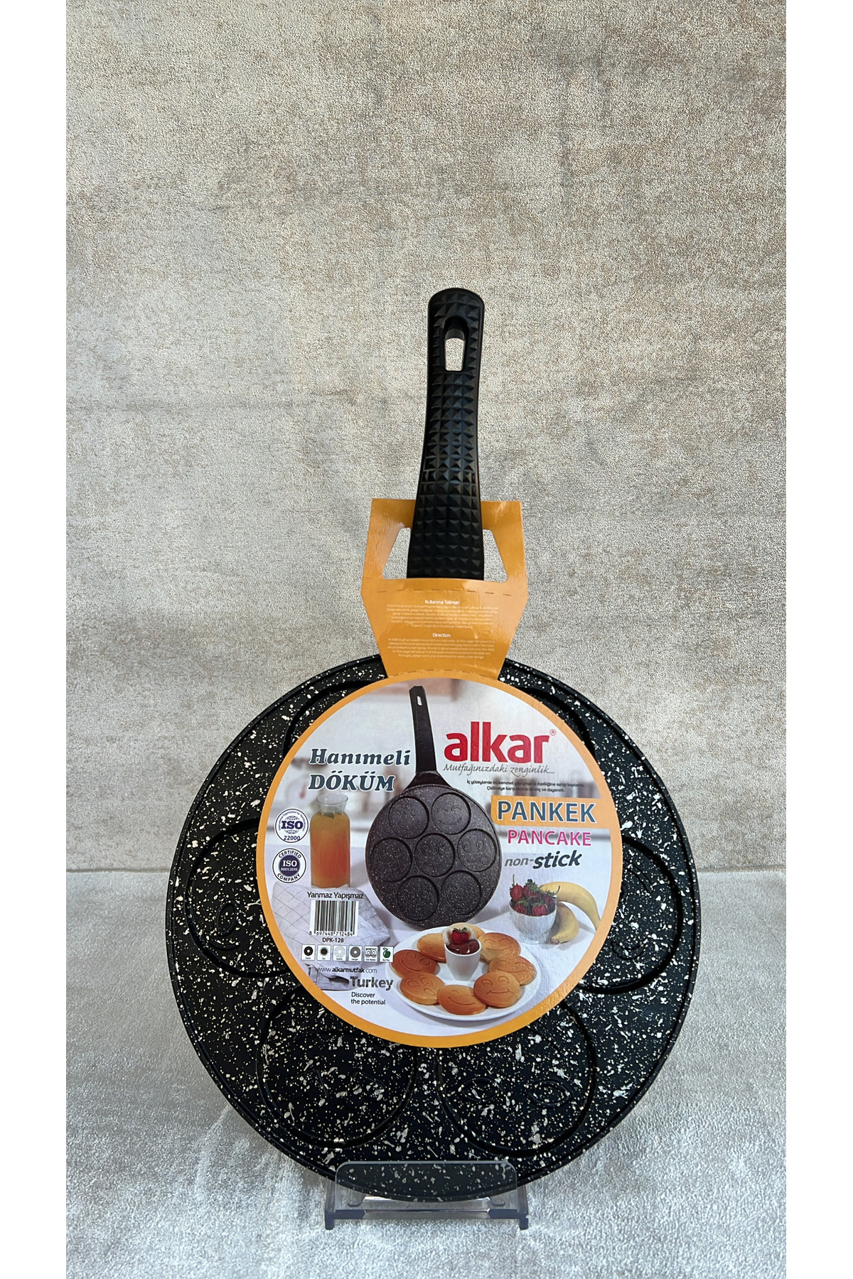 Döküm Emojili Pankek Tavası - Yanmaz Yapışmaz