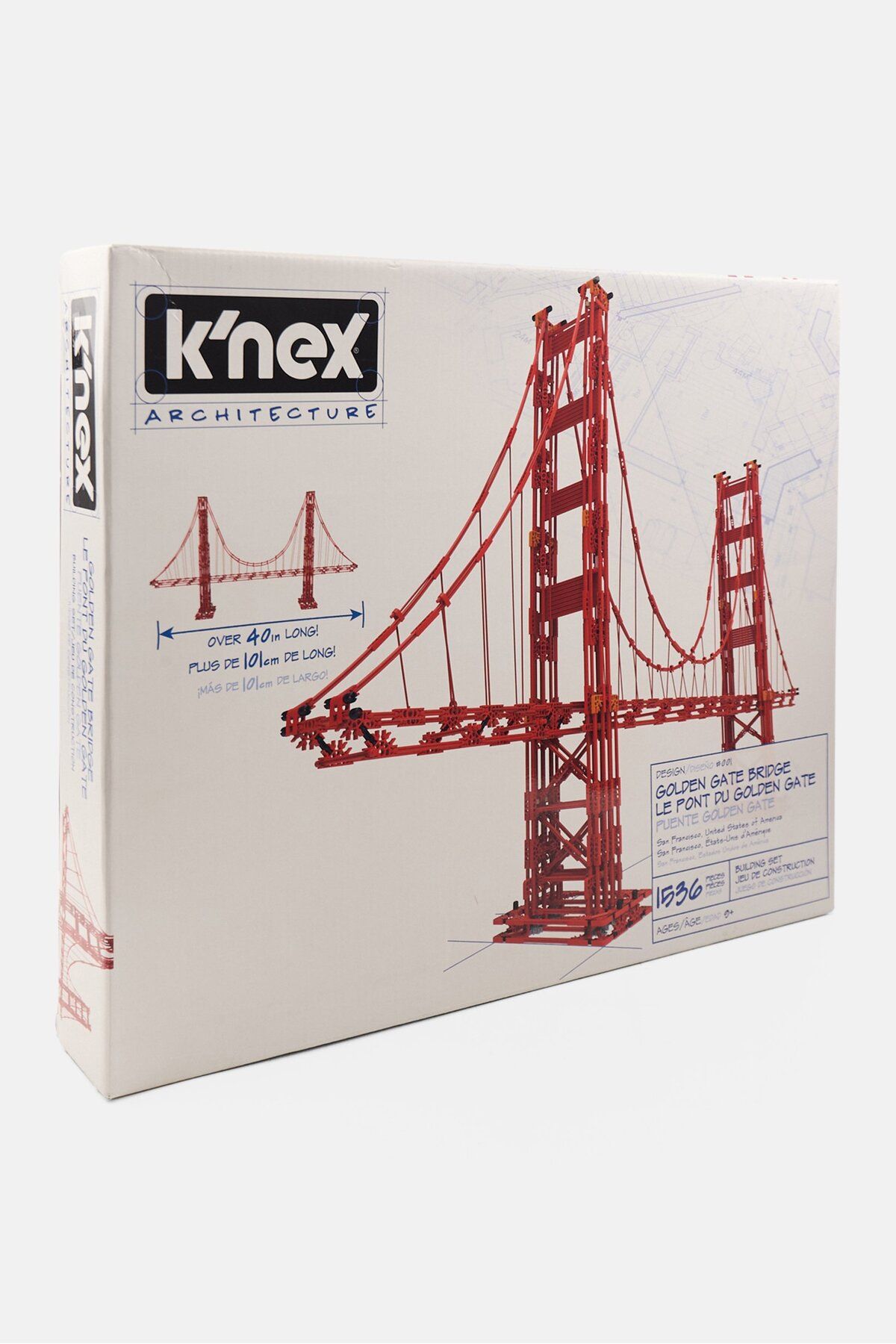 K'nex-Golden Gate Bridge Build It Big Collectible Building Set 1,536 Pieces, Red 3