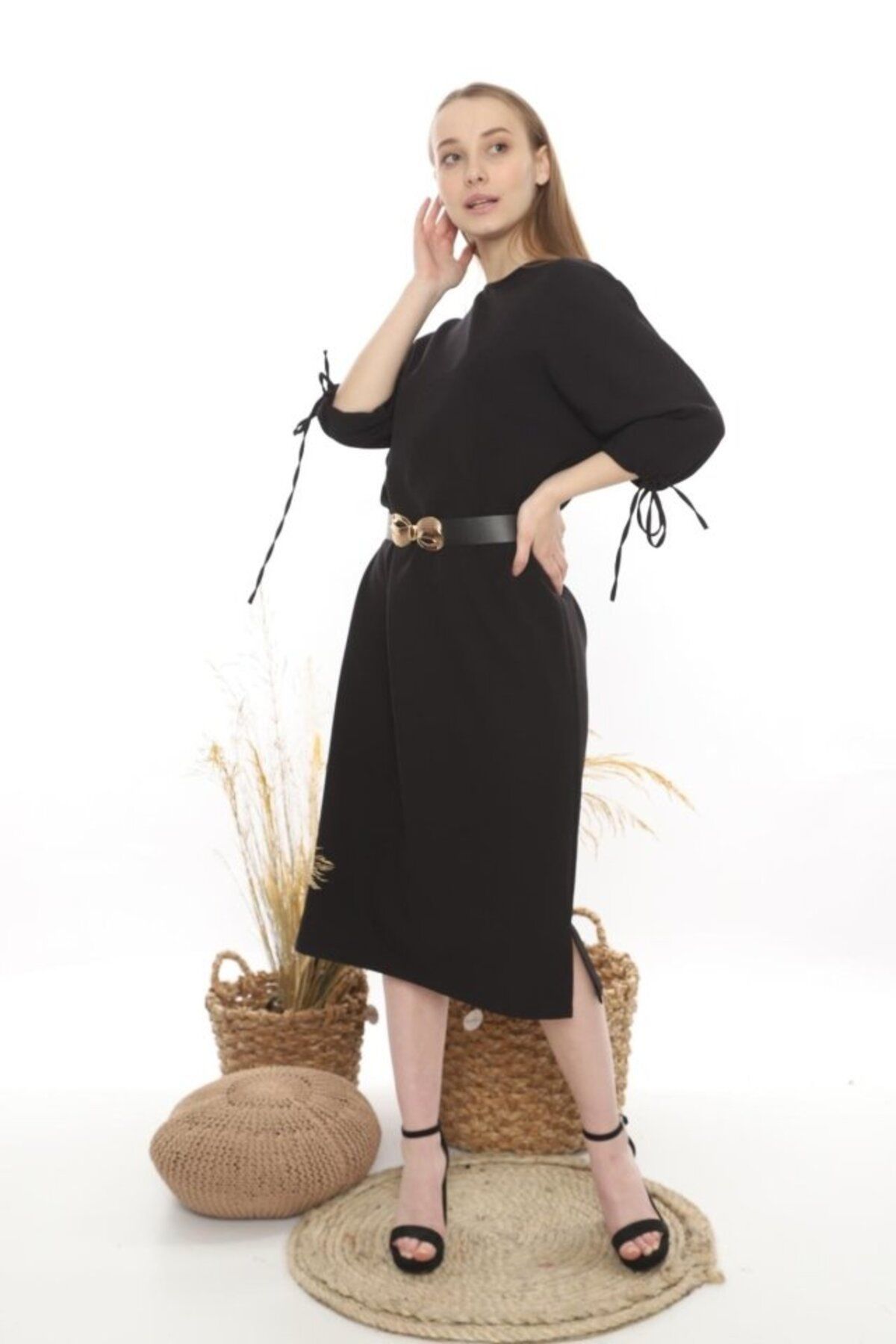 Rose's Boutique All About Women Rose's Boutiqe All About Women Siyah Topshop Yırtmaçlı Elbise