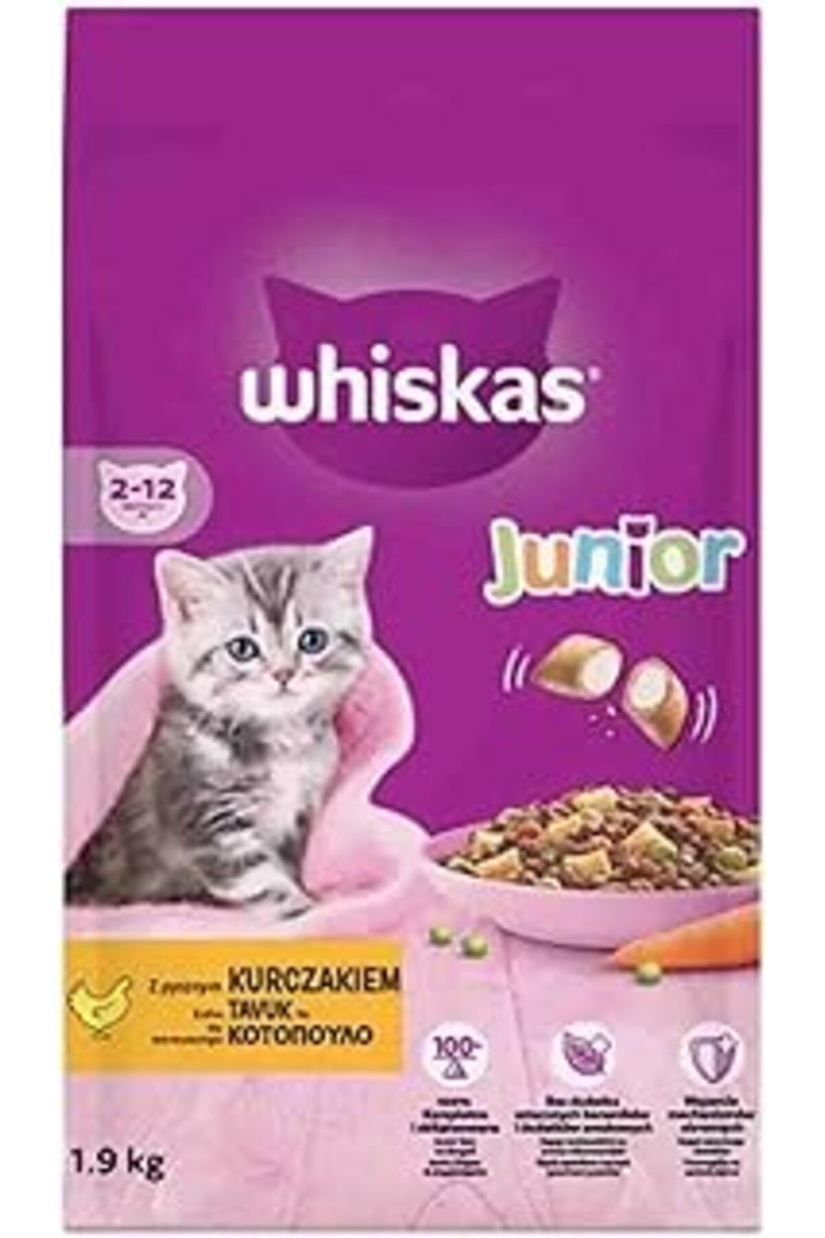 shop Whiskas ® Yavru Tavuklu Kuru 1,9 Kg