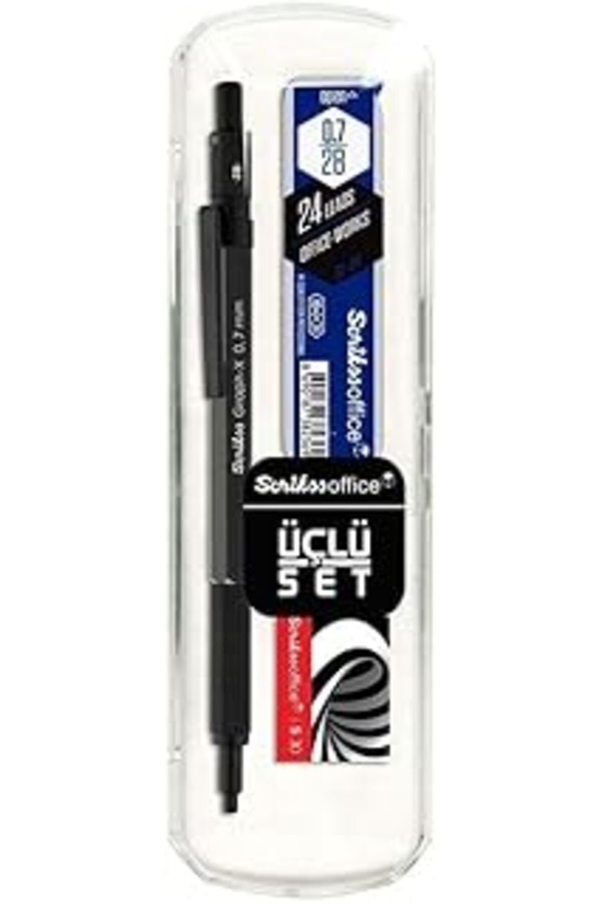 nazeninstoğu Scrikss Office Graphx 3'Lü Set Versatil Kalem 0.7 Mm Antrasitsilgimin 0.7 Mm