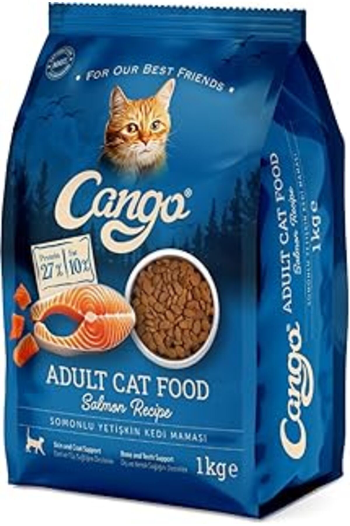 Pazarcan Cango Yetişkin Kedi Maması Somonlu 1Kg