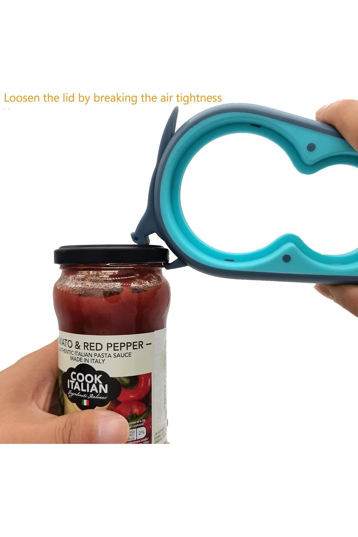 COOYA-5PCS Multipurpose Can Opener Set, 5 in 1 Lid Opener, Beer Bottle Opener, Non Slip Rubber Jar Opener 5