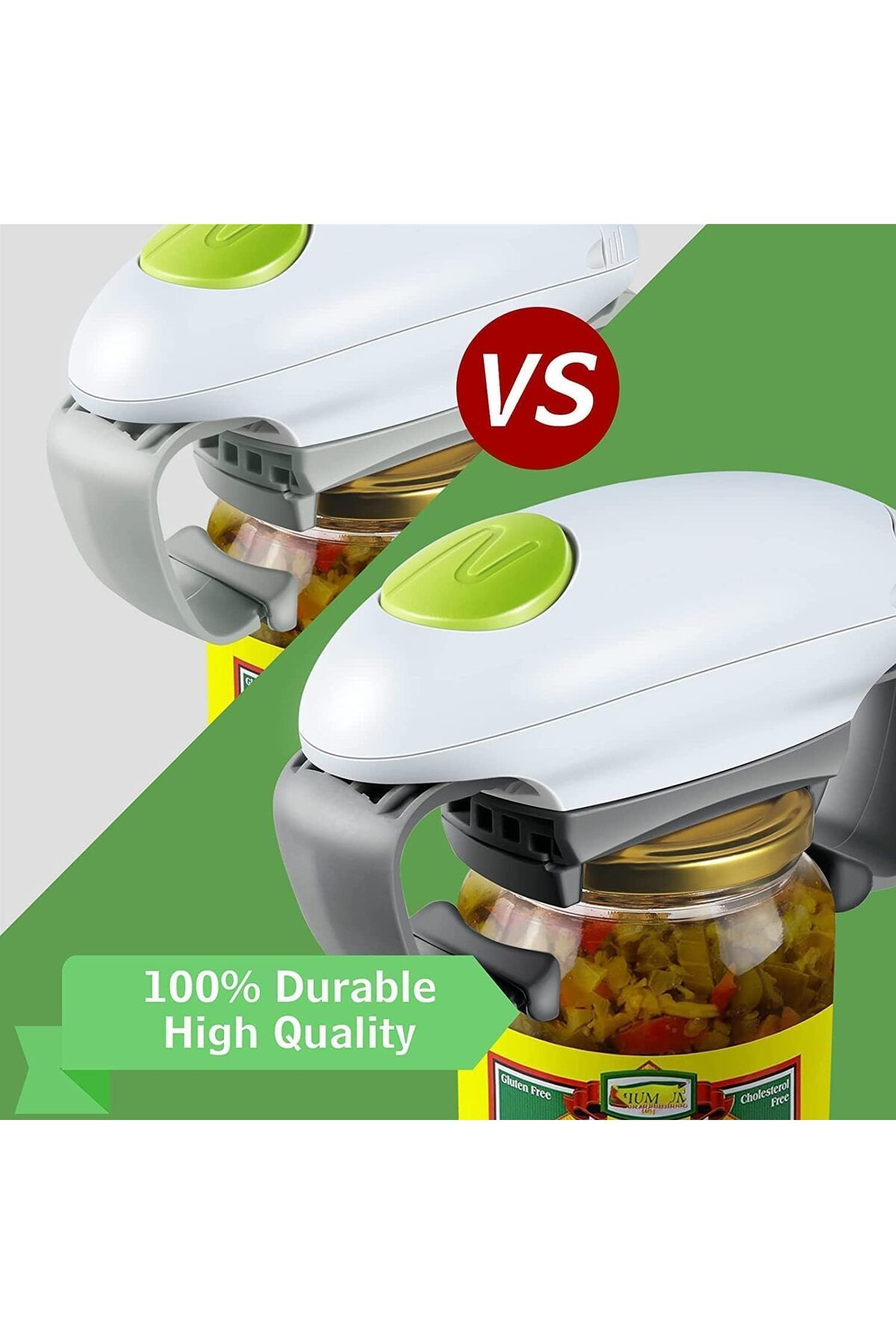 COOYA-Electric Bottle Opener, Battery Operated Can Jar Opener, Strong Tough and Easy, for Weak Strength 5