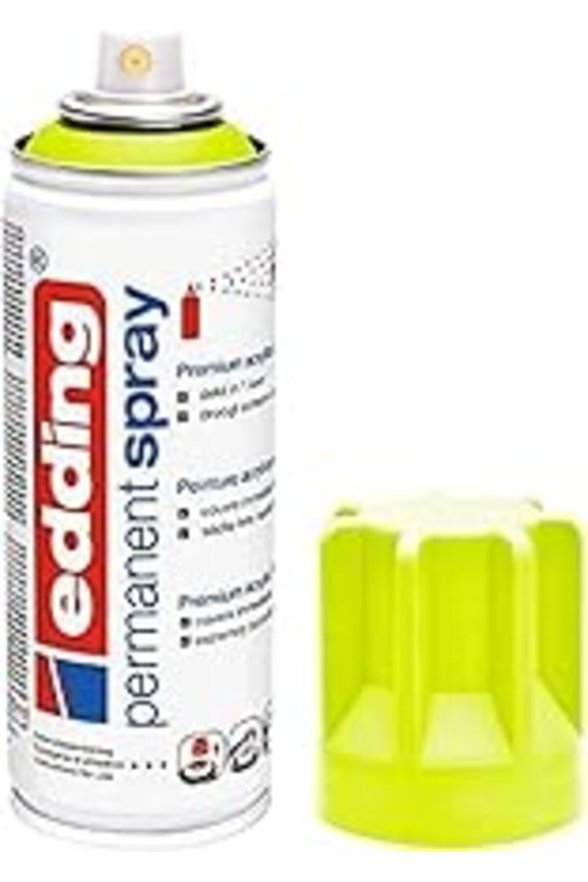 NZM TİCARET Edding 5200 Permanent Akrilik Sprey Boya - Fosforlu Sarı - 200 Mlakrilik Boya