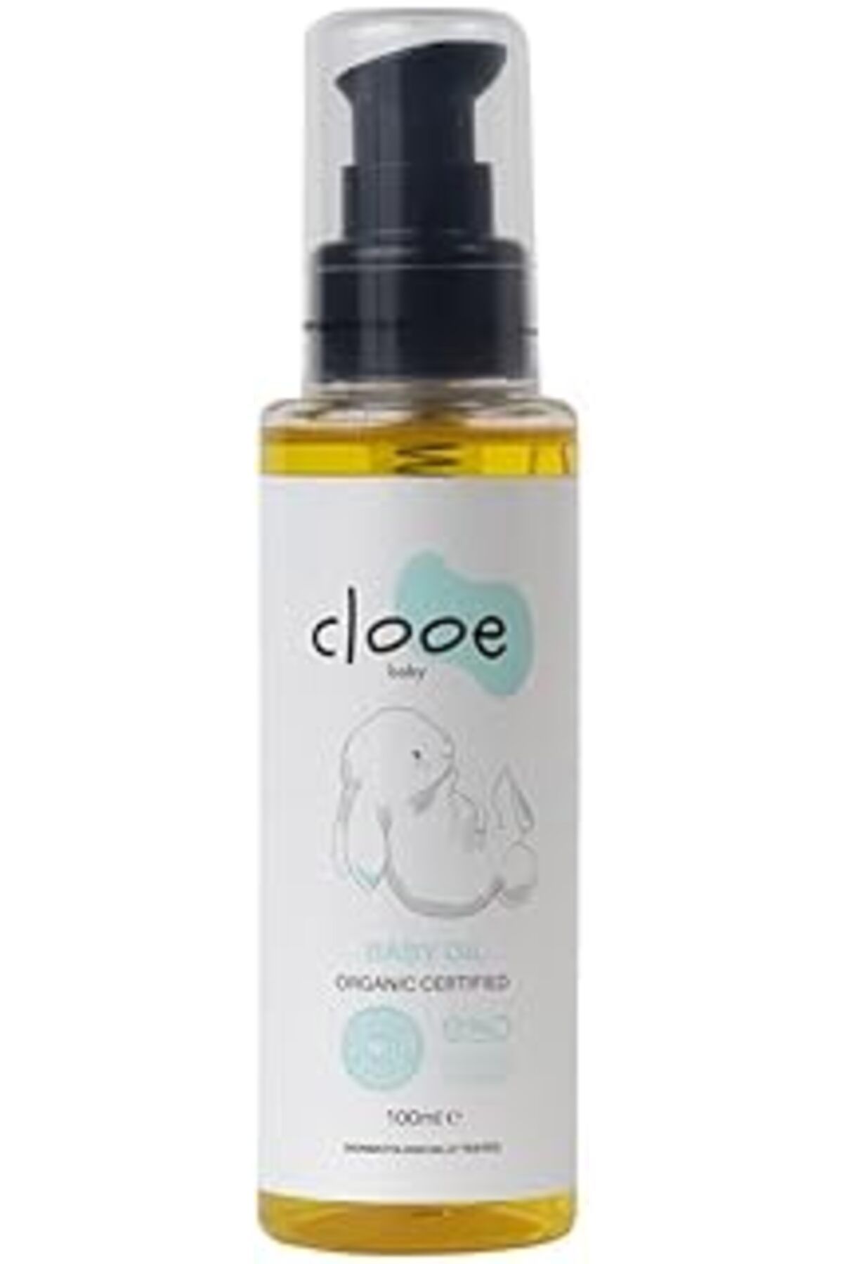 Mu Art Clooe Organik Bebek Yağı (100Ml) - Zeytinyağı, Badem Yağı, Jojoba Yağı - Yenidoğan Kullanımına Uygu