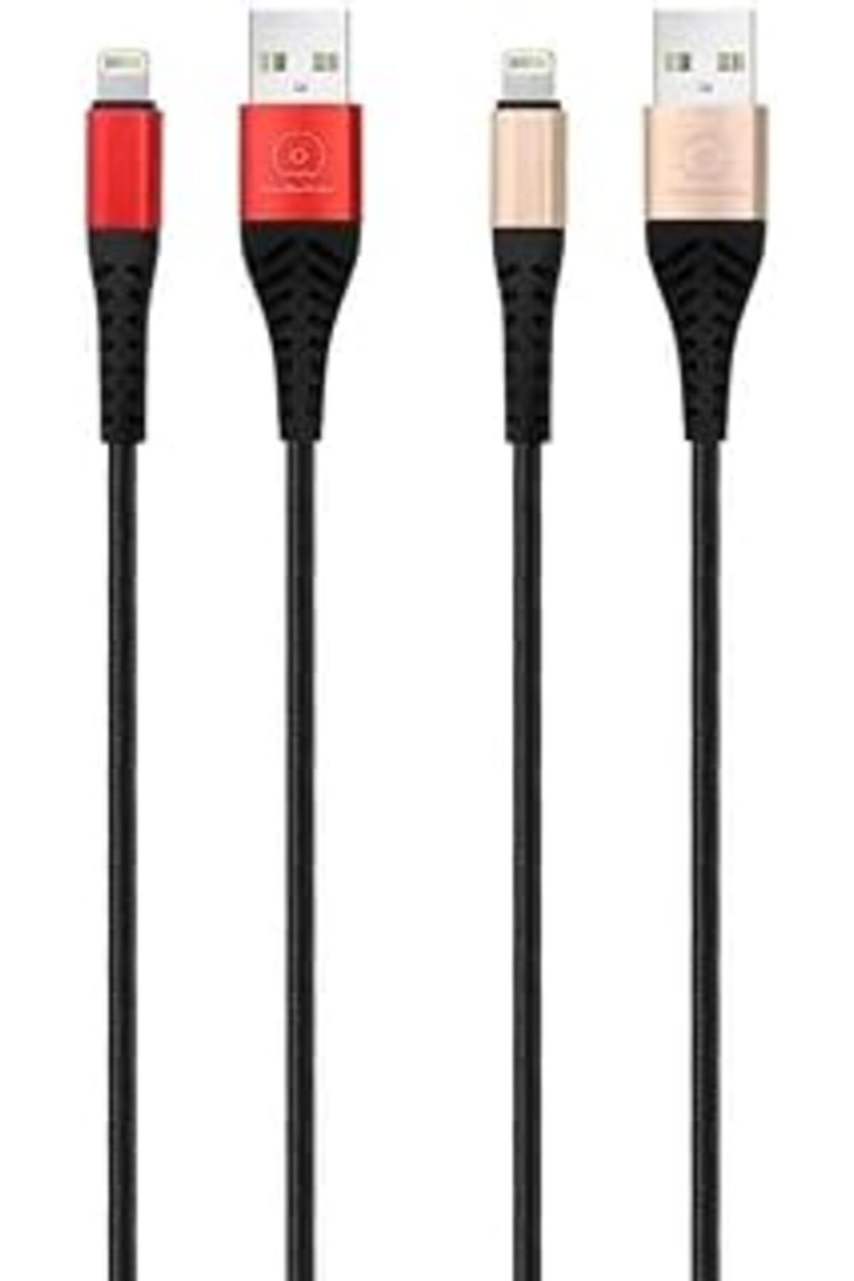Pazarcan Wuw X139 Lightning Sarj Kablosu 2.4 Amper 2 Adet Ürün Bulunmaktadır Gold Kırmızı