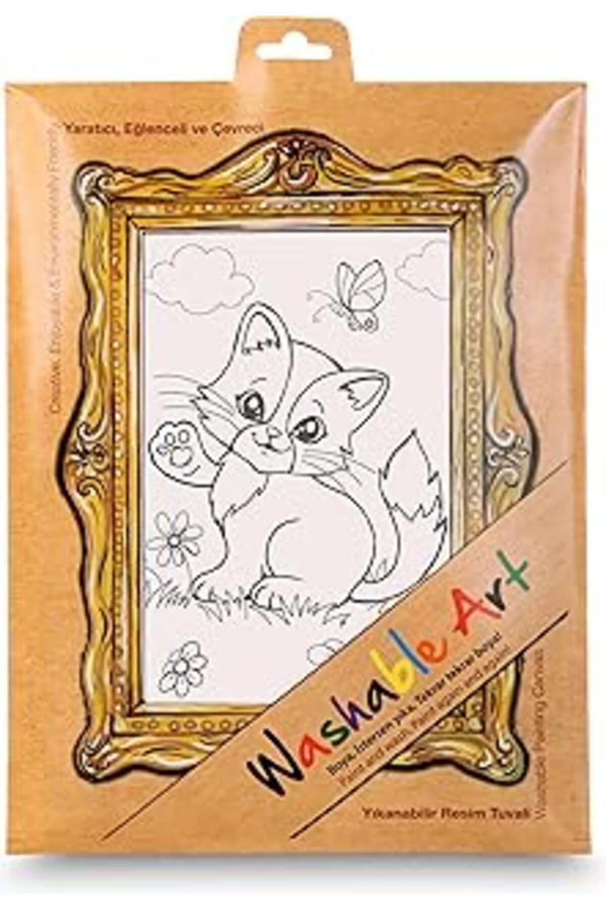 Roses Store Akademi Çocuk Funny Mat -Washable Art - Kedi