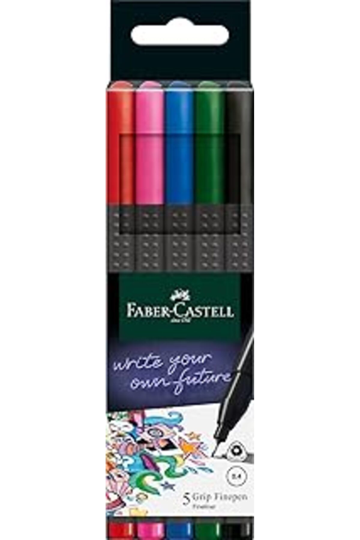 NZM TİCARET Faber-castell Finepen Klasik Renkler 5'li