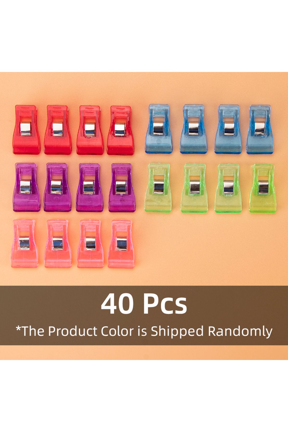 Choice-40pcs Multipurpose Sewing Clips, Premium Plastic Clips, Sewing Notions for Quilting Supplies Crafti 1