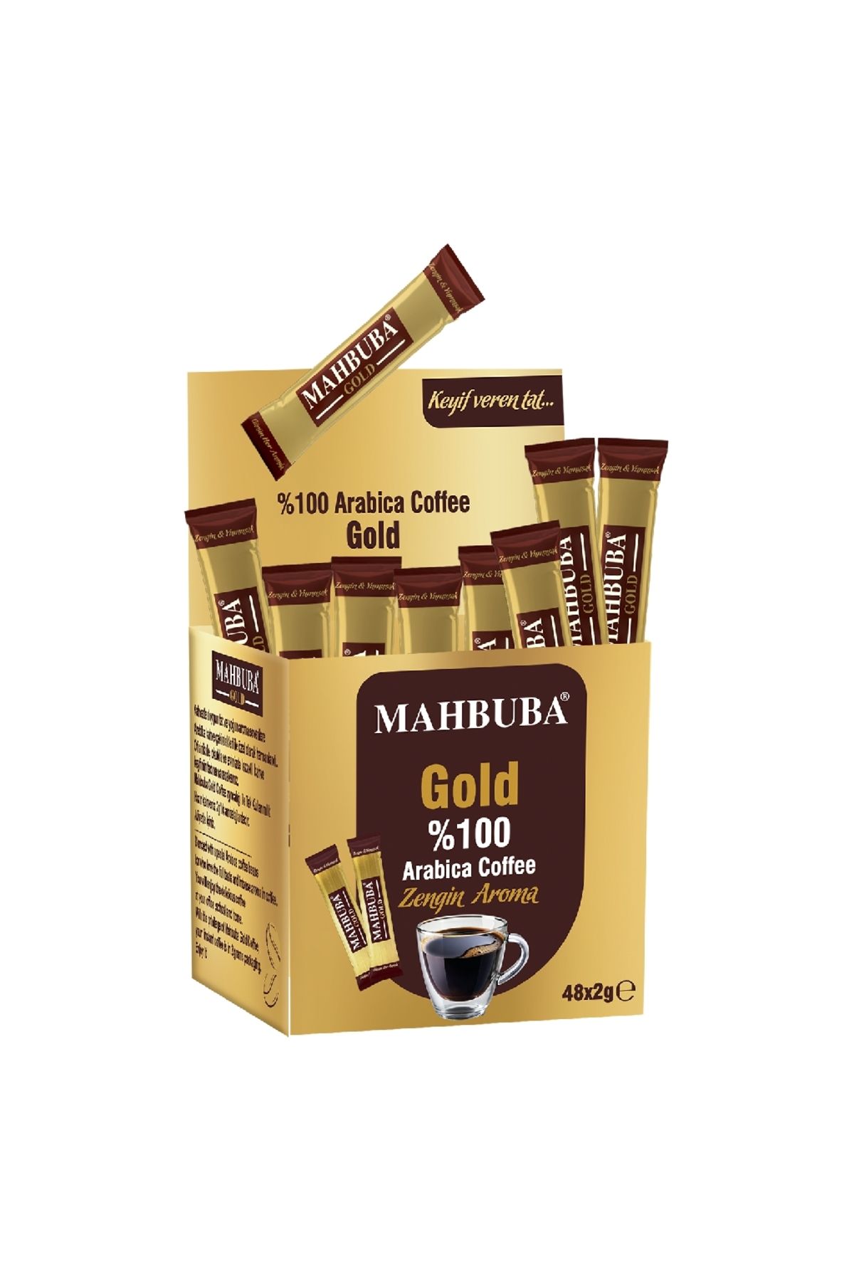 Simuura MAHBUBA GOLD KAHVE 48 Lİ 2 GR STİCK KAHVE KUTU