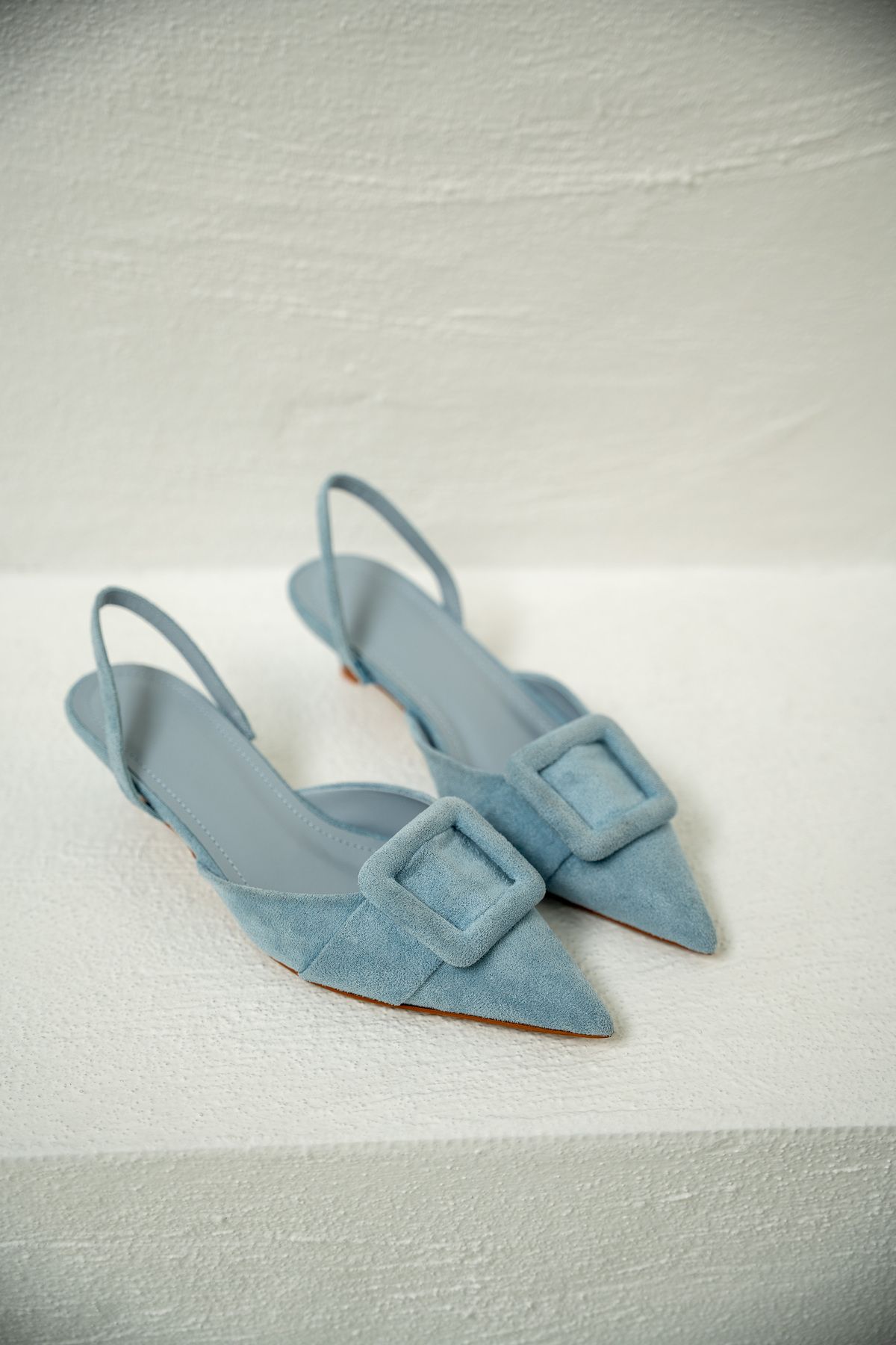 LAMİNTA-Pantofi cu toc pentru femei Nicole Baby Blue din piele intoarsa 3
