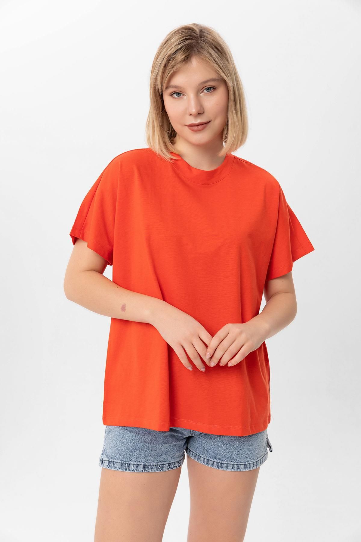 ŞİMAL-Γυναικείο T-Shirt Crew Neck Oversize - 250019 3