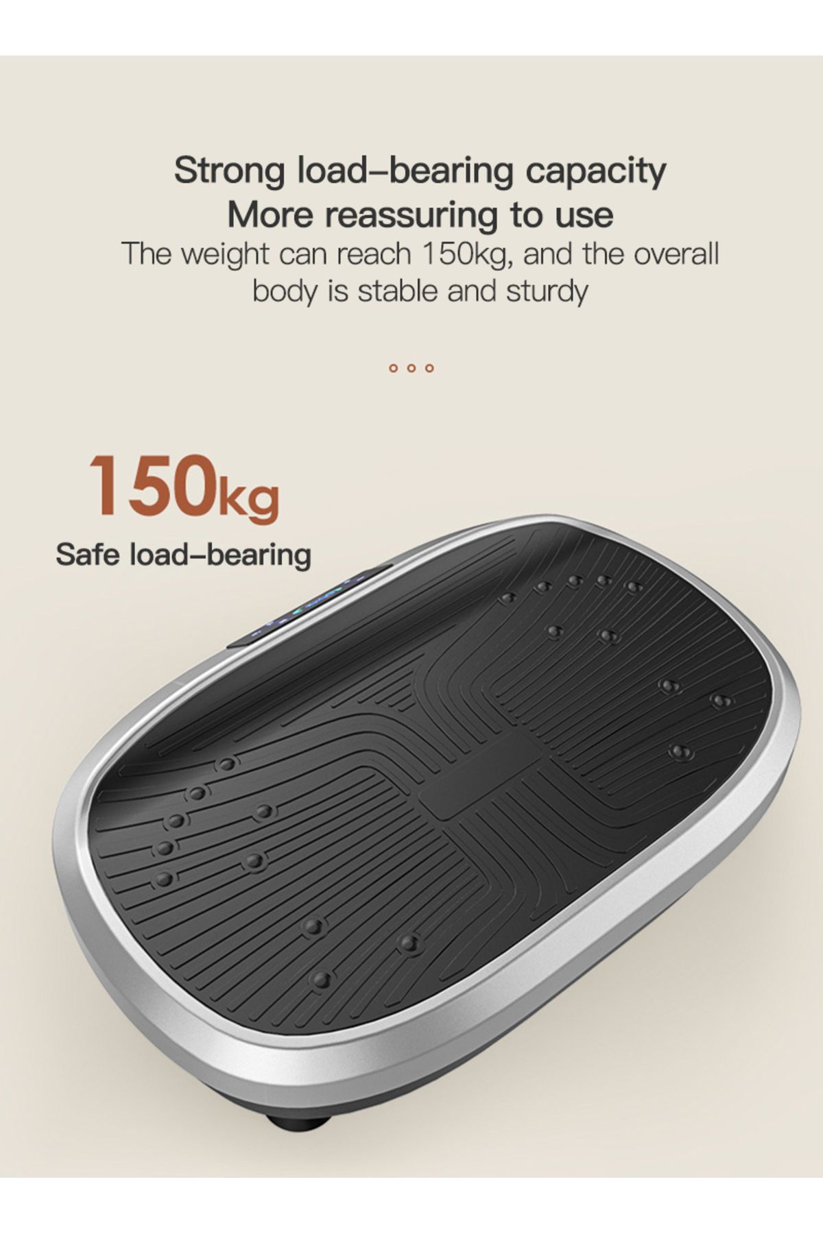 ETG-Vibration Plate Exercise Machine Whole Body Vibration Machine for Home Fitness w/Loop Bands 5