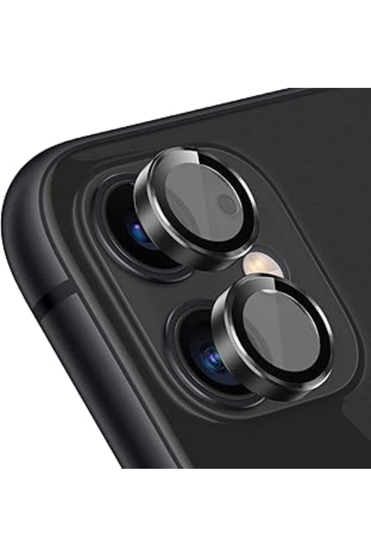 Pazarcan Buff Labs, Buff Iphone 11/12/12 Mini Kamera Metal Lens Koruyucu, Bllk, Siyah