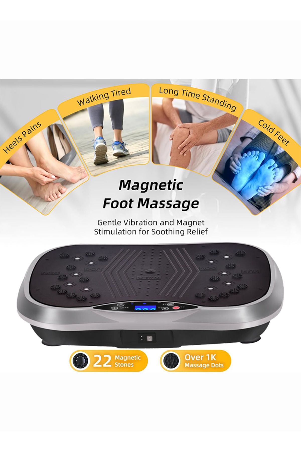 ETG-Compact Vibration Plate Exercise Machine, Mini Full Body Vibration Platform Exercise Machin 4