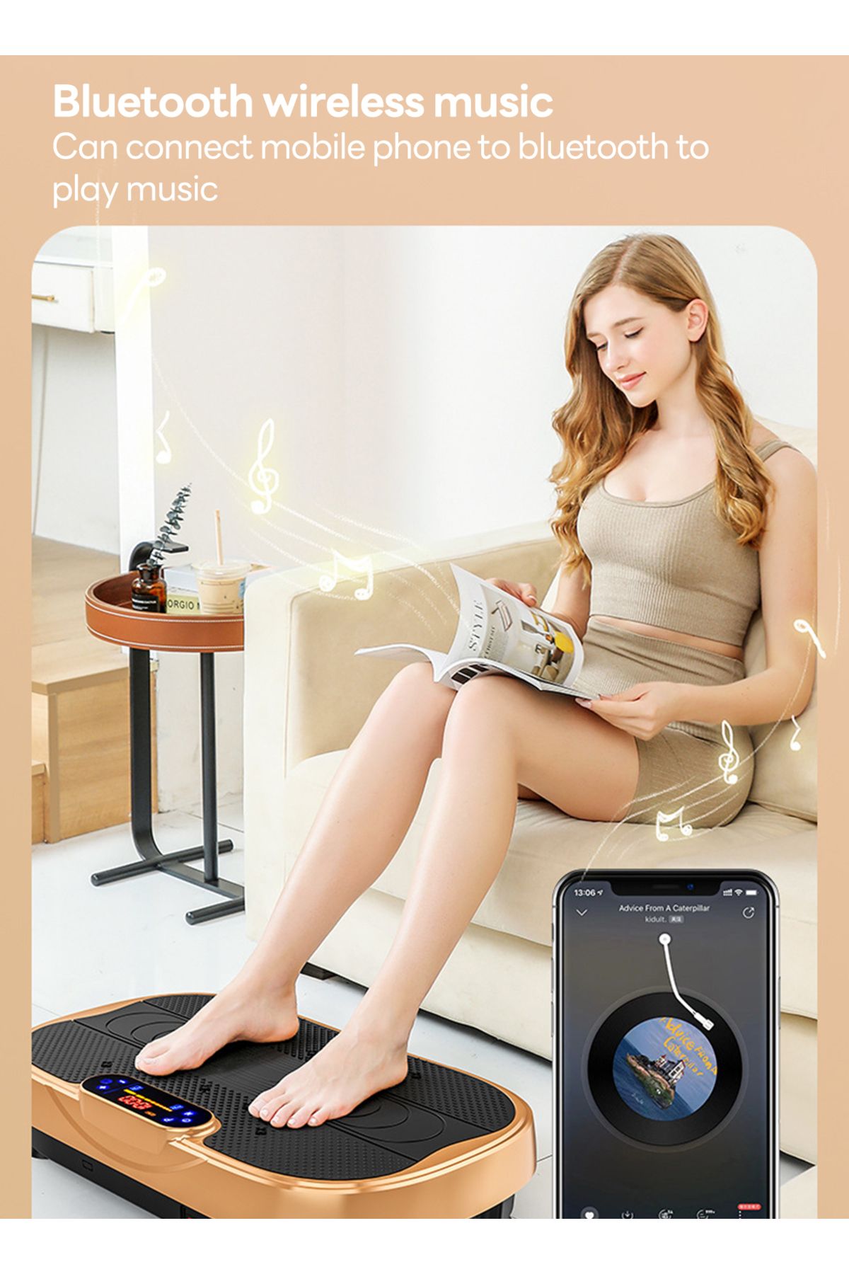 ETG-Vibration Plate Exercise Machine - Whole Body Workout Vibrate Fitness Platform with LCD Display 4