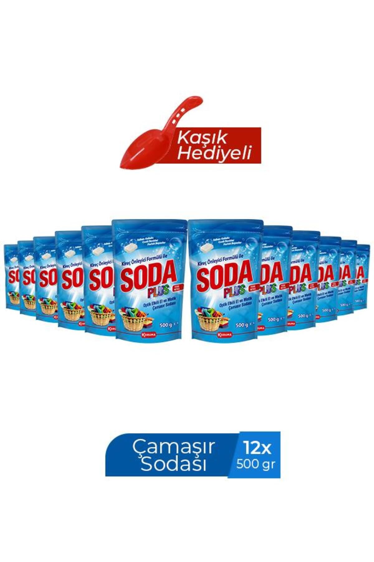 Soda Plus ÇAMAŞIR SODASI 500G -KAŞIKLI x 12 ADET