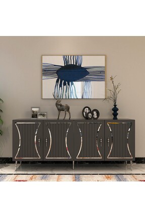 DEMONTE DECOR TEANDD (KB150) KONSOL ANTRASİT-GÜMÜŞ