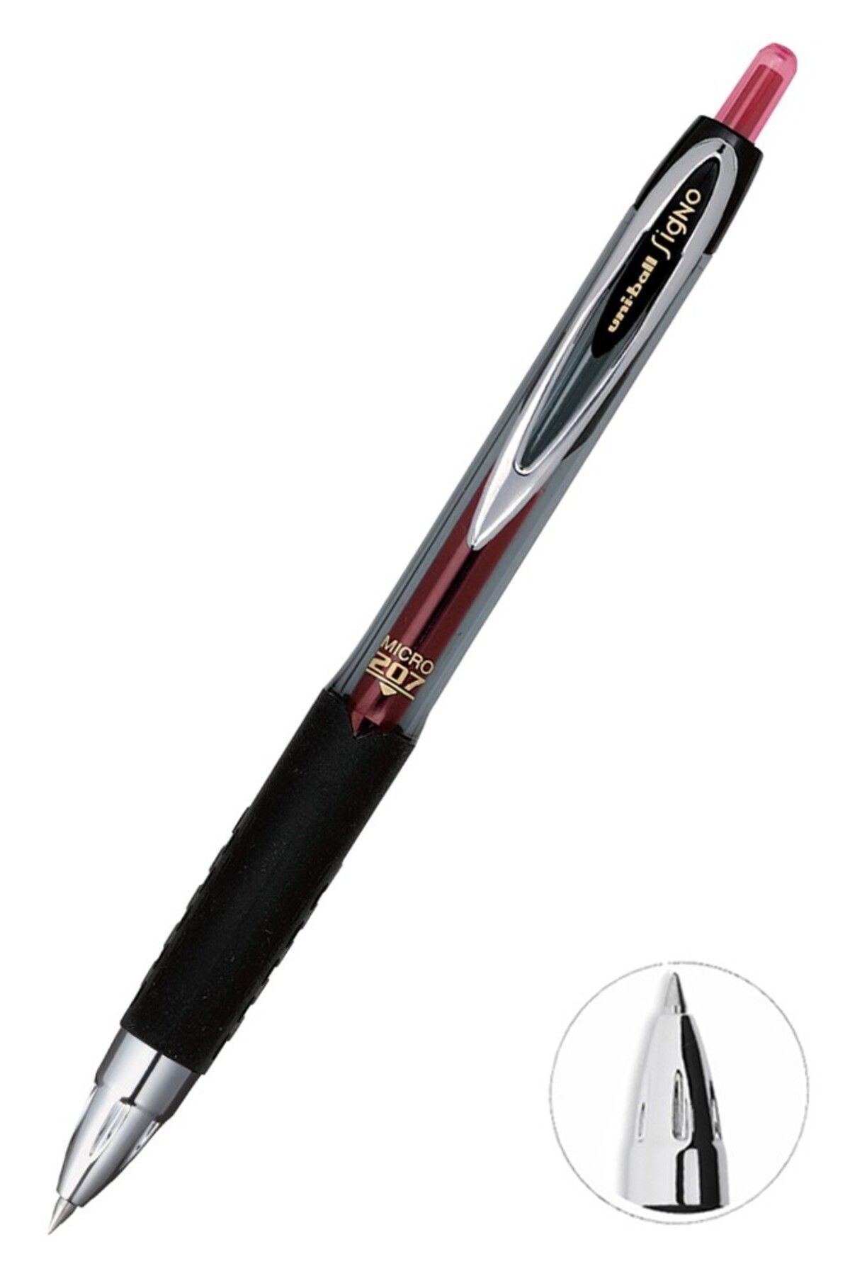 UNİ-BALL Pilot Kalem 1 Adet Uniball Signo Micro 207 0.5 mm Roller Uçlu Pilot Kalem Umn-207 İnci Uçlu Likit Mü